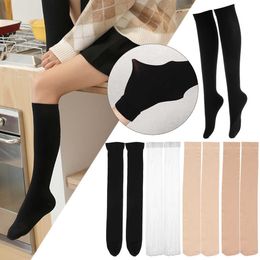 5 PC Socks Hosiery Women's Socks Girls Fashion Opaque Over Knee Thigh High Elastic Sexy Stockings Over Knee Socks BlackWhite knee stockings Z0419