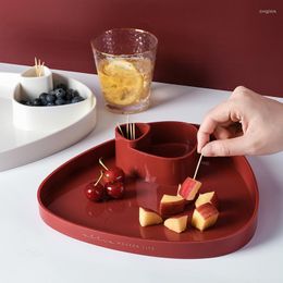 Storage Bottles Nordic Style Fruit Plate Home Living Room Modern Creative Dried Snack Sweets Tray