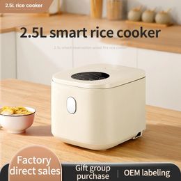 Thermal Cooker 220V 400W 2.5L large capacity intelligent multifunctional nonstick cooker rice cooker English menu 231118