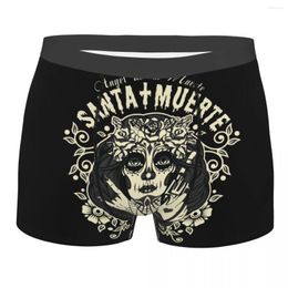 Underpants Angel De La Muerte Santa Underwear Men Sexy Print Customised Mexican Dead Sugar Skull Boxer Shorts Panties