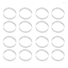 Baking Tools 16Pcs Circular Porous Tart Ring Bottom Tower Pie Cake Mould Heat-Resistant Perforated Mousse 10Cm