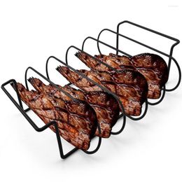 Tools Non-stick Square Steak Rack Grill Stand Iron Wire Heat Resistant Sturdy Durable Roasting Rib Holder Barbecue