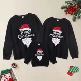 Family Matching Outfits Christmas Sweaters Father Mother Children Xmas Sweatshirts Autumn Mom Mum Baby Mommy and Me Clothes 231118