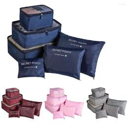 Storage Bags 6pcs Shoe Portable Travel Organiser Tidy Pouch Suitcase Packing Set Cases Luggage