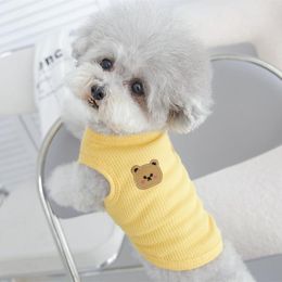 Dog Apparel Vest Clothes Spring Summer Bear Pets Outfits Cooling For Small Dogs Pet T Shirt Soft Puppy ShirtsDog
