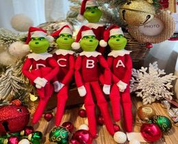 Christmas Grinch Hanging Pendant RedGreen Xmas Tree Ornament Home Decorations Kids Gifts GC092186357276043600