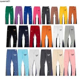 Men's Sweatpants Designer for Printed in Dark Speckled High Quality Mens Trousers Baggy Sweat Casual Straight Pants with Black White Grey