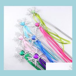 Other Event Party Supplies Wand Ribbons Streamers Christmas Snowflake Gem Sticks Magic Wands Confetti Props Decoration Eve Dhdhi