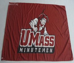 UMass Minutemen Flag 90 x 150 cm Polyester University Of Massachusetts Amherst Stars & Stripes Outdoor Banner5479022