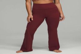 women Flared yoga pants soft fabric sweat Elastic Workout Gym dance Running Sportwear breathable steetwear Loose Fit3316576