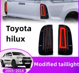 Car Tail Lights For Toyota Hilux 2005-2014 LED Taillights Signal Stop Lights Brake Reverse Rear Lamp Assembly