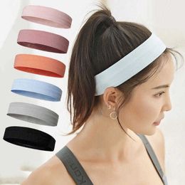 2PC Headbands Sweatband Moisture-Wicking Breathable Men Women Sports Elastic Headband for Fitness Yoga Running basketball Hair Accessories Y23