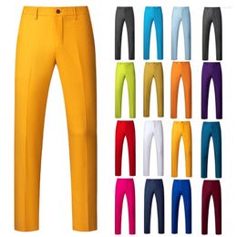 Men's Suits 6XL 2023 Men's Fashion Boutique Solid Colour Formal Business Suit Pants Groom Wedding Dress High End Trousers