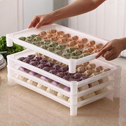 Storage Bottles Portable Food Dish Washable Tray Anti-impact Grade Dumpling Plate