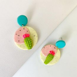 Dangle Earrings Cute Radish Polymerized Clay Flowers Drop For Girls Women Gift Jewellery 2023 Trendy Ear Accessories Handmade