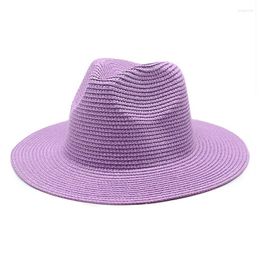 Wide Brim Hats Summer Simple Panama For Women Jazz Caps Classic Black White Outdoor Fishing Beach Cap Sun Protective Casual Men Straw Hat