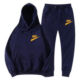 Men Tracksuit Two Piece Brand Print Set Men's Sets Sportswear Spring Autumn Casual Sports Suit Men Street Clothing