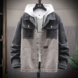 Men's Jackets Men's Denim Jacket Youth Trend Bomber Jacket Boys Large Size Spring And Autumn Denim Casual Street High-quality Clothes 231118