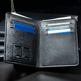 Wallets Men Id Holder Male Small Coin Purse Multi-Function Soft Leather Fashion Black Money Bag