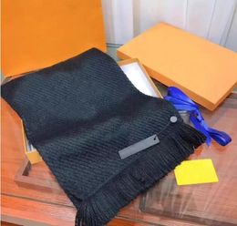 knit scarf set for men women winter wool Fashion designer cashmere shawl Ring luxury plaid Cheque sciarpe echarpe homme with box 170cm X 30cm
