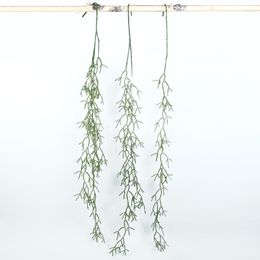 Decorative Flowers Artificial Plant Wedding Home Green Vine Outdoor Plastic Flower Hanging Balcony Wall Decor