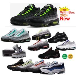 Hyper Turquoise 95 Triple Black Neon 95s Running Shoes Mint Flair Ultra Summerhouse OG Navy Reflective Jewel Grey Safari Track Red Royal Blue Men With Box