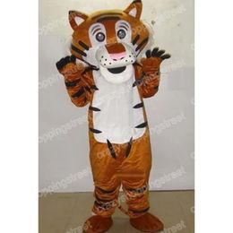 Christmas Tiger Mascot Costume High quality Cartoon Character Outfits Halloween Carnival Dress Suits Adult Size Birthday Party Outdoor Outfit For Women Men