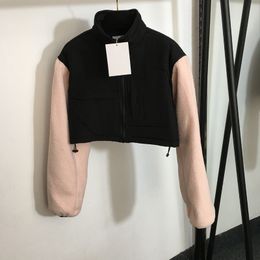 Long Sleeve Jackets Girls Casual Coat Big Pocket Designer Outerwear Classic Zipper Cardigan Coat Luxury Plus Size Jacket