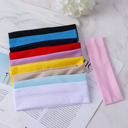 2PC Headbands 2022 New Yoga Hair Bands Solid Colour Sports Elastic Headbands Ribbon Fitness Yoga Headwear for Women Hair Accessories Y23