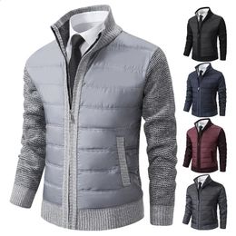 Men's Sweaters Sweater Coat Men Baseball Collar Jumper Cold Blouse Autumn Winter Thick Warm Fashion Male Fleece Jacket Zip Up Cardigan 231118