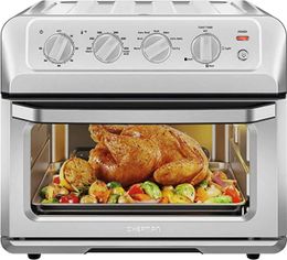 Baking Pastry Tools 18L Toaster Oven Air Fryer Stainless Steel with Digital Display Removable Tray Kitchen 231118