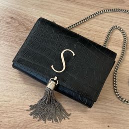 Genuine leather travel WOC Cross Body Bag Womens mens Luxury Designer handbags Shoulder clutch bag tote flap Evening chains Underarm Tassel envelope messenger Bags