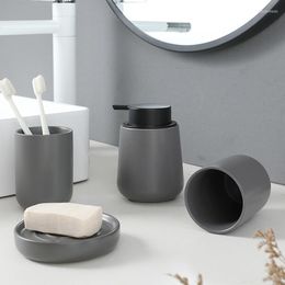 Bath Accessory Set Simple Bathroom Combination Ceramic Wash Luxurious Light Luxury Mouth Cup Decoration Accessories