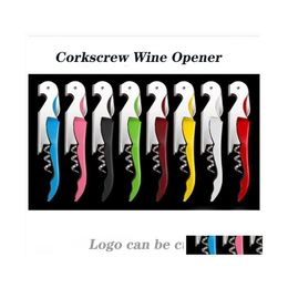 Openers Dhs Corkscrew Wine Opener Bottle Stainless Steel Beer Can Cutter For Kitchen Tools Bar Drop Delivery Home Garden Dining Dhgna