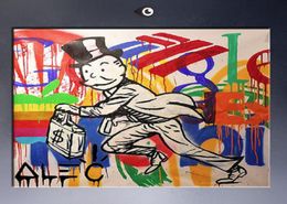 Framed Unframed High Quality Hand Painted Wall Decor Alec DJ monopoly Pop Art Oil Painting On Canvas Multi Size TY0571799179