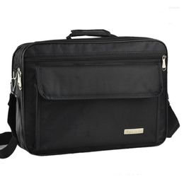Briefcases Men's Briefcase 14 15.6 Inch Laptop Bags Large Capacity Single Shoulder Bag Business For Man Messenger Waterproof