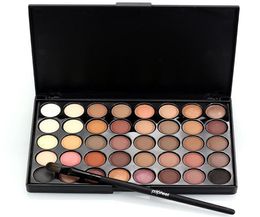 Professional 40 Colours Warm Colour Pigments Make Up Eye Shadow Glitter Matte Waterproof Makeup Eyeshadow Nude Palette with Brush1887171