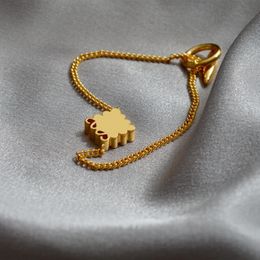 Designer colar clássico moda pulseira de luxo jóias brincos banquete festa combinando marca 1:1 modelo de ferragem original
