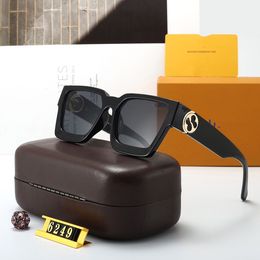 L6249 Sunglasses for Women Men Designer Summer Shades Polarized Eyeglasses Big Frame Black Vintage Oversized Sun Glasses of Women Male