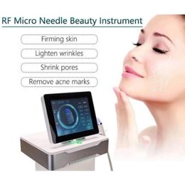 2in1 Fractional RF Microneedling Machine With Ice Hammer Shrink Pores Acne Treatment Stretch Marks Remover Micro-needle Device