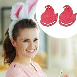 Hoop Earrings Easter Spring And Summer Children's Ladies Simple Cute Chicken Small Dangling For Women Trendy