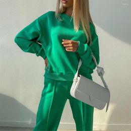 Running Sets Women Tracksuit Sportswear Spring Autumn Long Sleeve Sweatshirt Loose Pant Jogging Outfits Athletic Casual Clothing