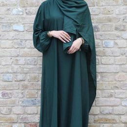 Casual Dresses 2023 Muslim Ramadan Prayer Garment Hijab Dress Women Eid Clothes Hooded Abaya Dubai Full Cover Turkey Niqab Islam Modest Robe