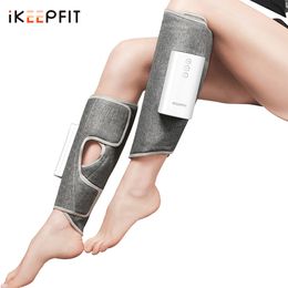 Leg Massagers Leg Massager Pair Wireless With Smart Air Compression Controlled Heating Calf Massage Electric Relief Muscle Pain Relax iKEEPFIT 230419