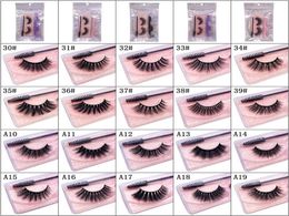 1 Pair with BrushTweezers False Eyelashes 100 Handmade Mink Lashes Natural Dramatic Volume Eye Makeup Tools8072517