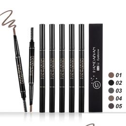 Eyebrow Jewellery Tattoo Pen Pencil With Micro Fork Tip Applicator Easy To Create Natural Eyebrows Stay All Day Drop Delivery Body Dhokb