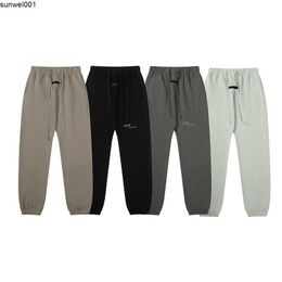 Men's Pants Mens Pants Designer Ess Fog Pants Reflective Mens Womens Elasticity Men Sports Loose Silocone Letters Sweatpants Drawstring Trousers Casual S3p5