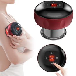 Massage Stones Rocks Smart Dynamic Cupping Therapy Set Electric Device with 12 Mode Acupoint Scraping Apparatus 230419