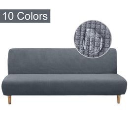 Chair Covers Waterproof Universal Size Armless Sofa Bed Cover Folding Big Elastic Stretch Washable Removable Couch