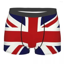 Underpants Union Jack Flag Of The UK Underwear Male Sexy Printed Customised British Proud Boxer Briefs Shorts Panties Breathbale